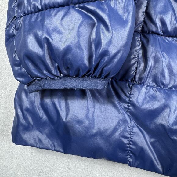 Old Navy Plus 1X Puffer Jacket Hooded Quilted Blue Nylon Warm Winter Coat Womans - Picture 8 of 13